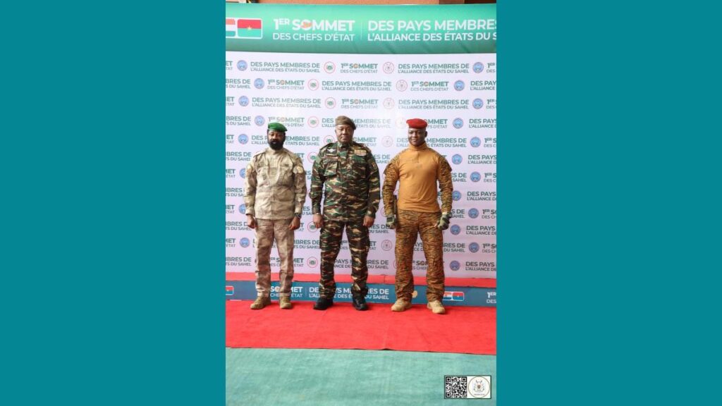 ​Les dirigeants de l'AES à Niamey au Niger le 6 juillet 2024