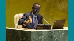 Le représentant permanent du Mali auprès des Nations unies, Issa Konfourou