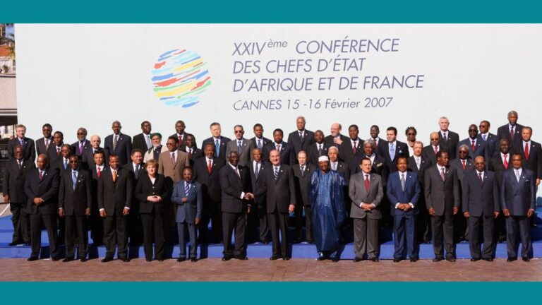 ​Le 24e sommet Afrique-France s'est tenu à Cannes les 15 et 16 février 2007, sous le thème "l'Afrique et l'équilibre du monde"
