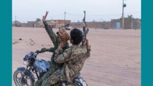 Des combattants du FLA à Kidal, le 9 mai 2026 (AFP)