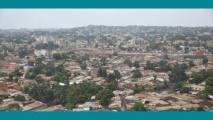Une vue aérienne de Conakry