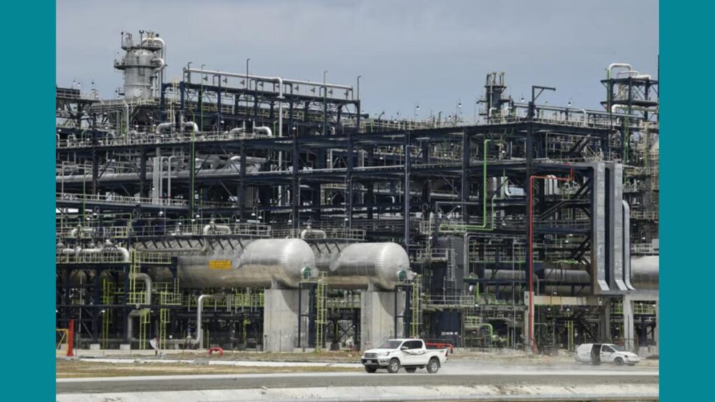 Une vue générale de la raffinerie Dangote Petroleum Refinery Petrochemicals, à Lagos (mai 2023)