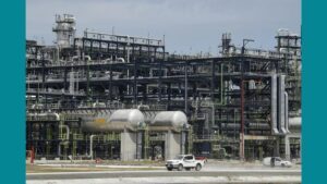 Une vue générale de la raffinerie Dangote Petroleum Refinery Petrochemicals, à Lagos (mai 2023)